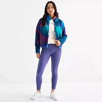 Xersion Womens Heavyweight Novelty Sherpa Softshell Jacket