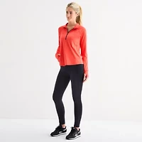 Xersion EverUltra-Lite Womens Mock Neck Long Sleeve Active Quarter-Zip Pullover