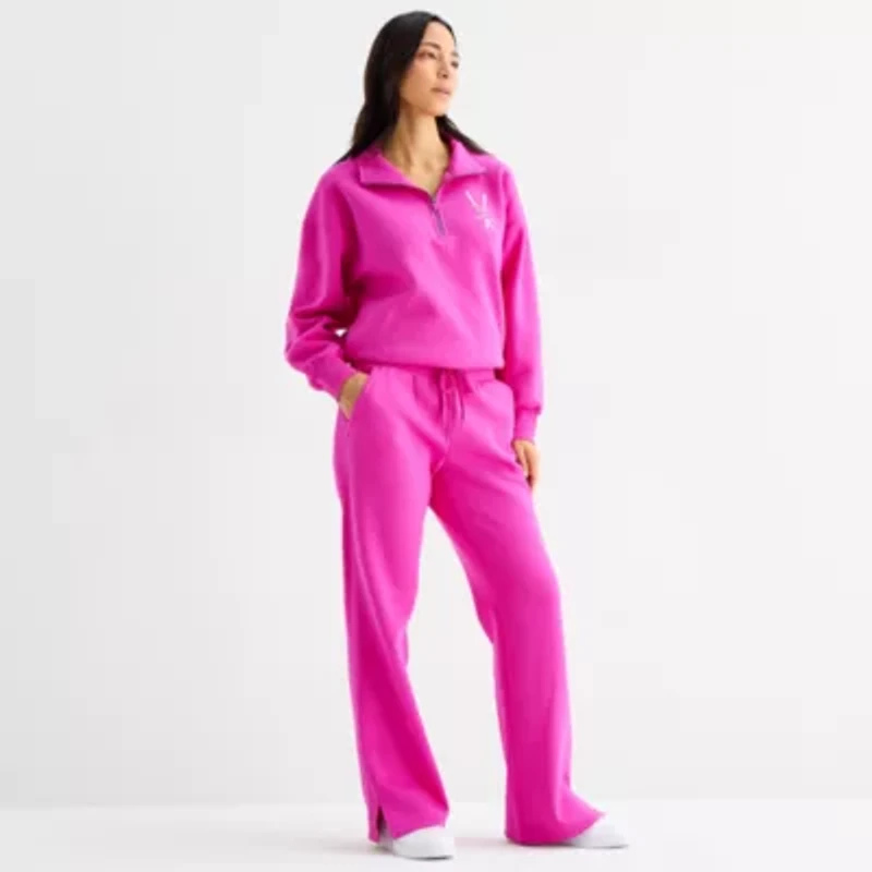Xersion Womens Super Soft Fleece Straight Leg Sweatpant