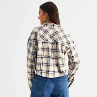 a.n.a Plaid Womens Long Sleeve Regular Fit Button-Down Shirt