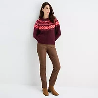 St. John's Bay Womens Mock Neck Long Sleeve Pullover Sweater