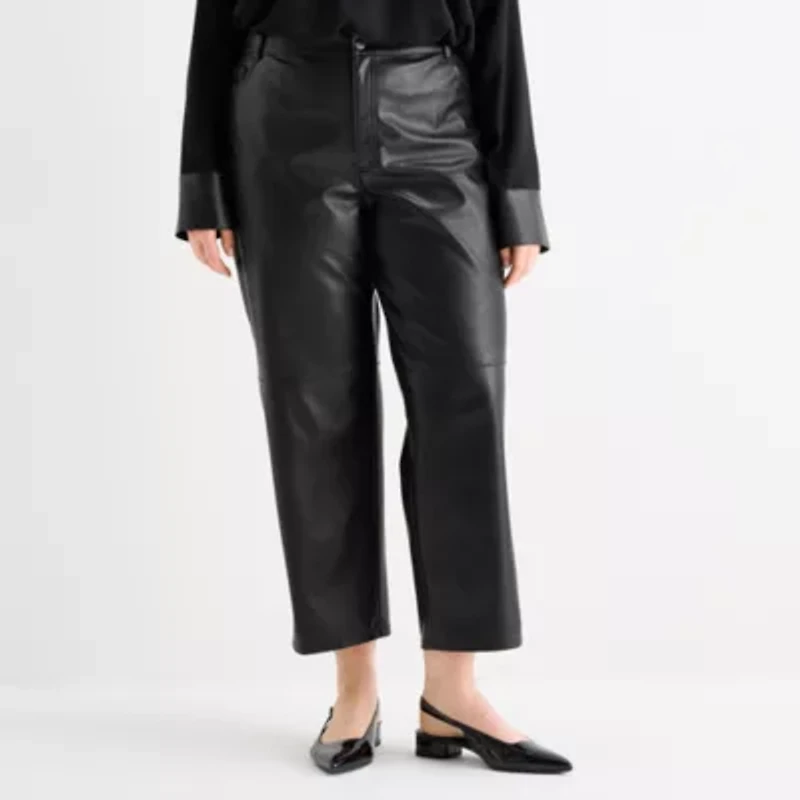 Worthington Womens Straight Plus Trouser