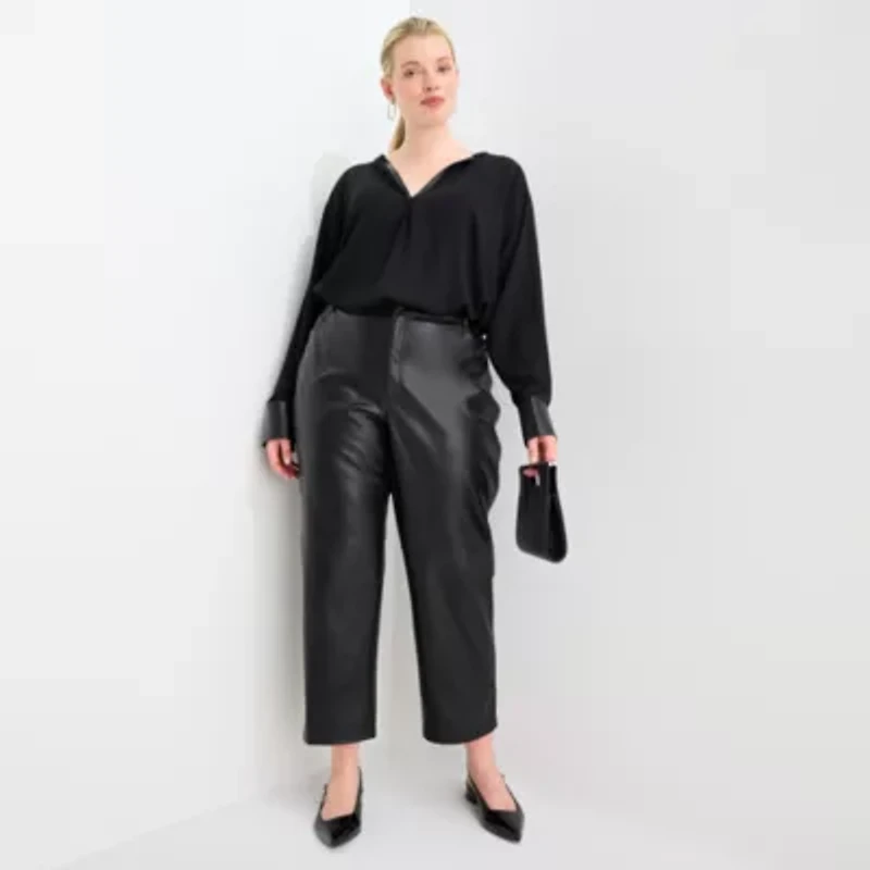 Worthington Womens Straight Plus Trouser