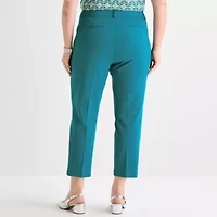 Liz Claiborne Emma Ponte Womens Plus Ankle Pant