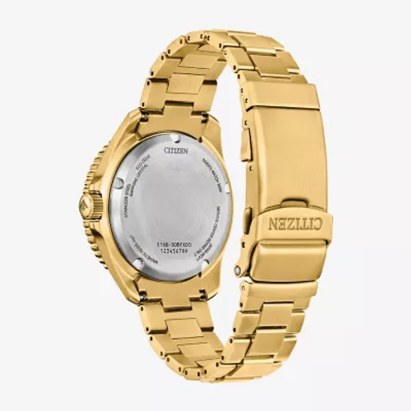 Citizen Mens Gold Tone Stainless Steel Bracelet Watch Bn0262-59w