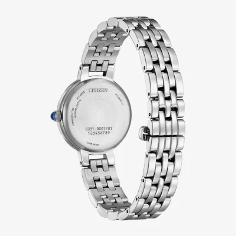 Citizen Womens Silver Tone Stainless Steel Bracelet Watch Em0990-81e