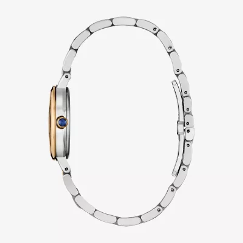 Citizen Womens Two Tone Stainless Steel Bracelet Watch Em0996-84y