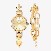 Jones N.Y. Womens Gold Tone Bracelet Watch A0294g-42-A27