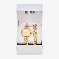 Jones N.Y. Womens Gold Tone Bracelet Watch A0294g-42-A27