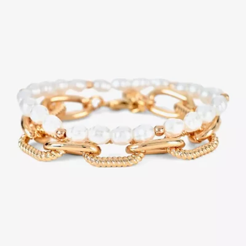 Jones N.Y. Womens Gold Tone Bracelet Watch A1079g-42-B27