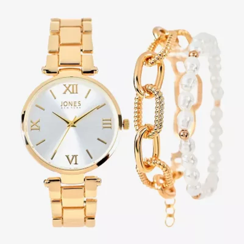 Jones N.Y. Womens Gold Tone Bracelet Watch A1079g-42-B27
