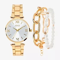 Jones N.Y. Womens Gold Tone Bracelet Watch A1079g-42-B27