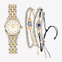 Jones N.Y. Womens Two Tone Bracelet Watch A1874s-42-B34