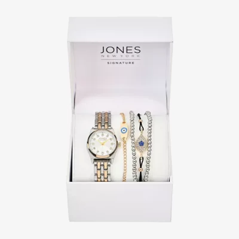 Jones N.Y. Womens Two Tone Bracelet Watch A1874s-42-B34