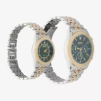 Jones N.Y. Unisex Adult Chronograph Two Tone Bracelet Watch M0022s-42-X34