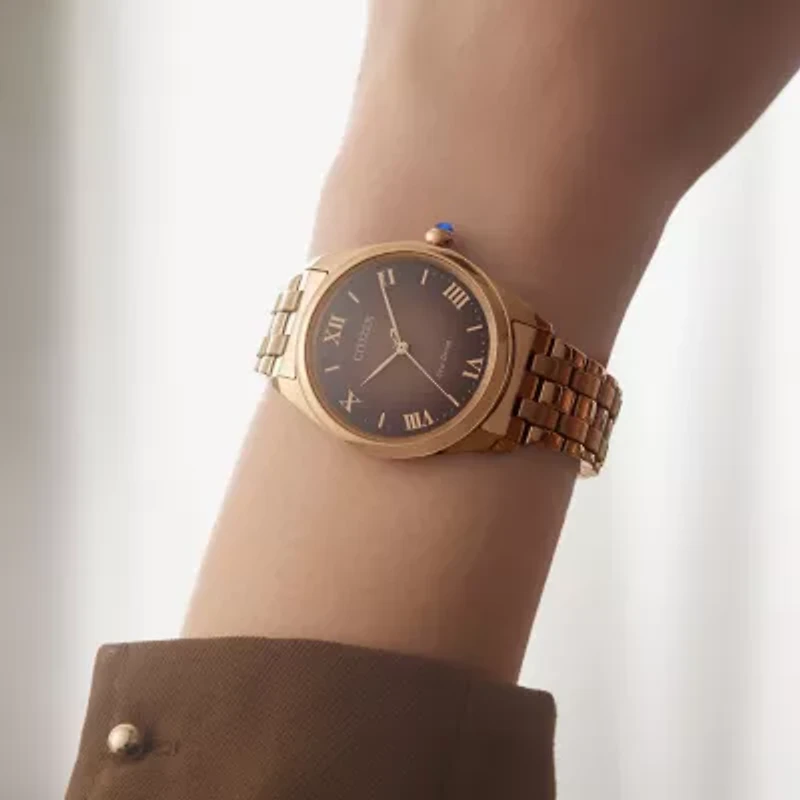 Citizen Classic Womens Rose Goldtone Stainless Steel Bracelet Watch Em1143-81z