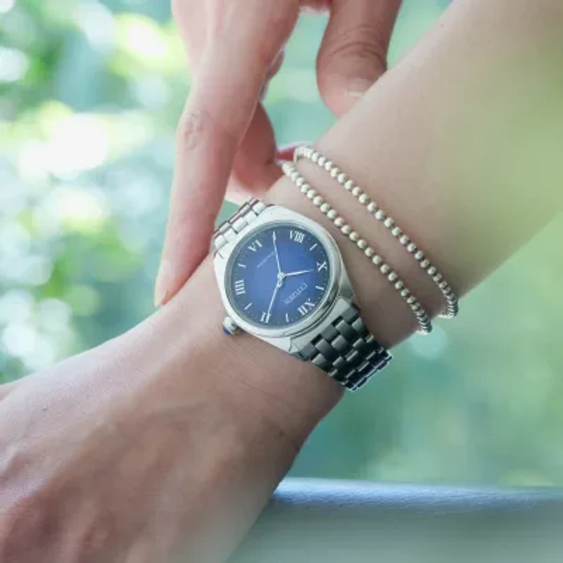 Citizen Classic Womens Silver Tone Stainless Steel Bracelet Watch Em1140-80l