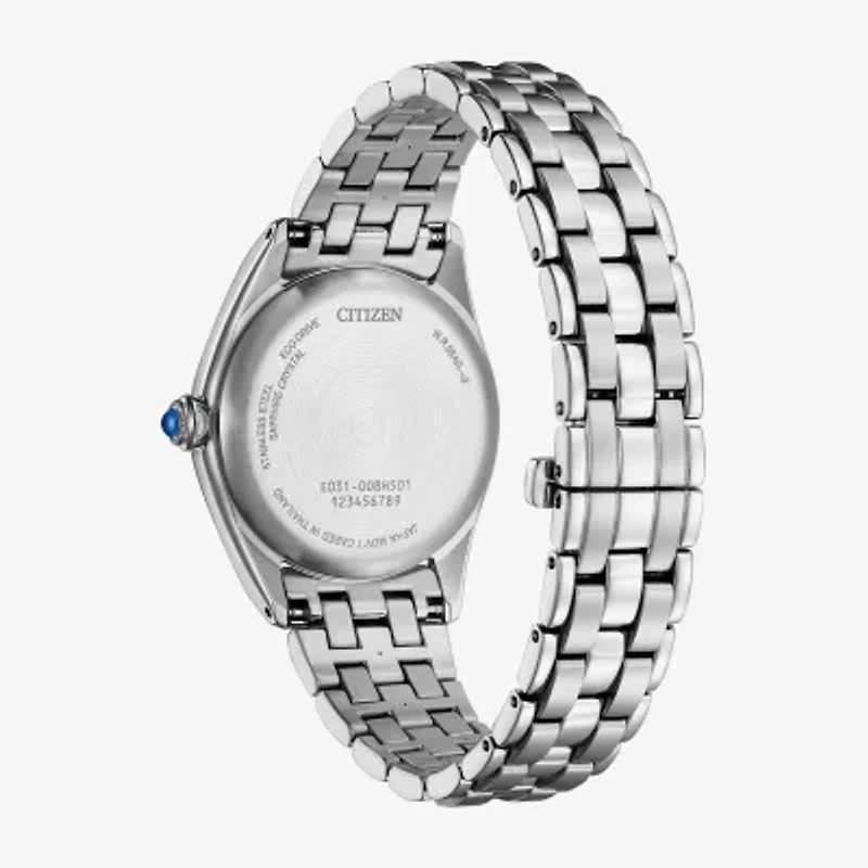 Citizen Classic Womens Silver Tone Stainless Steel Bracelet Watch Em1140-80l