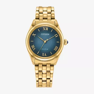 Citizen Classic Womens Gold Tone Stainless Steel Bracelet Watch Em1142-84l
