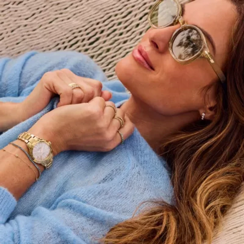 Citizen Cici Womens Gold Tone Stainless Steel Bracelet Watch Em1162-52a