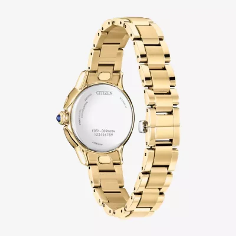 Citizen Cici Womens Gold Tone Stainless Steel Bracelet Watch Em1162-52a