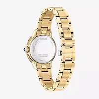 Citizen Cici Womens Gold Tone Stainless Steel Bracelet Watch Em1162-52a