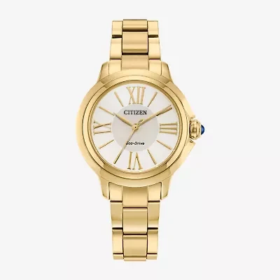 Citizen Cici Womens Gold Tone Stainless Steel Bracelet Watch Em1162-52a