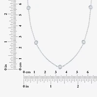 Yes, Please! (G-H, Si2-I1) Womens 1/4 CT. T.W. Lab Grown White Diamond Sterling Silver Round 16 Inch Pendant Necklace