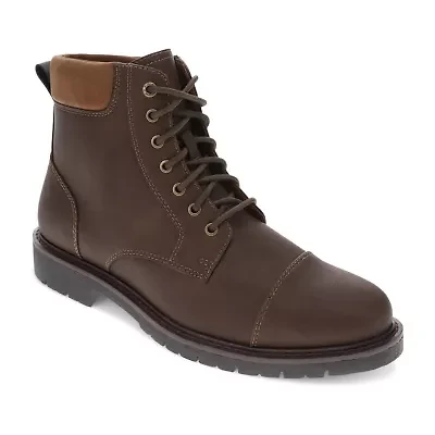 Dockers Mens Dudley Flat Heel Lace Up Boots