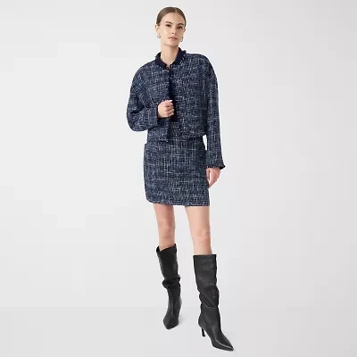 RM Rebecca Minkoff Womens Tweed Mini Skirt