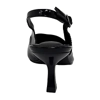 Pop Savien Womens Pointed Closed Toe Kitten Heel Pumps