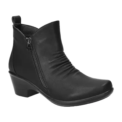 Easy Street Womens Jeanie Block Heel Booties