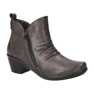 Easy Street Womens Jeanie Block Heel Booties