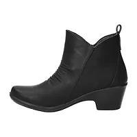 Easy Street Womens Jeanie Block Heel Booties