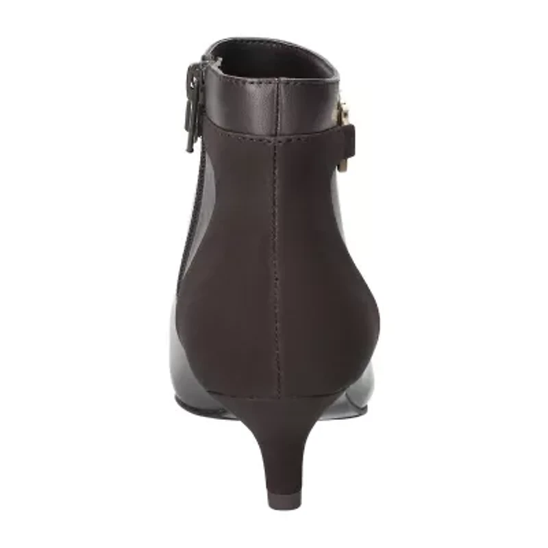 Easy Street Womens Jinx Kitten Heel Booties