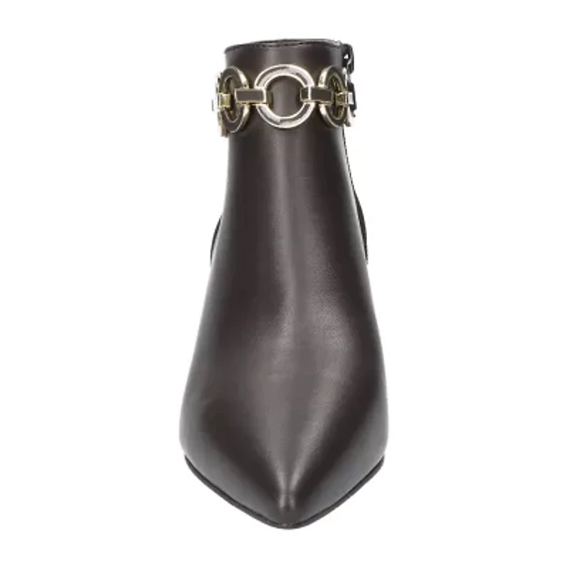 Easy Street Womens Jinx Kitten Heel Booties