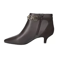 Easy Street Womens Jinx Kitten Heel Booties