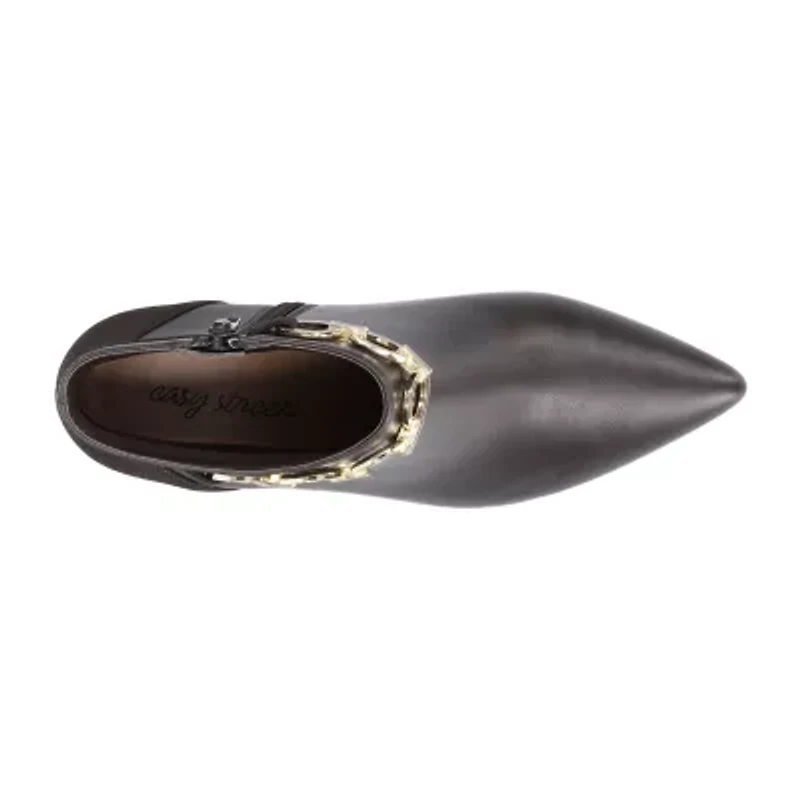 Easy Street Womens Jinx Kitten Heel Booties