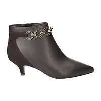 Easy Street Womens Jinx Kitten Heel Booties