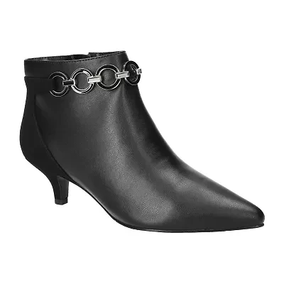 Easy Street Womens Jinx Kitten Heel Booties