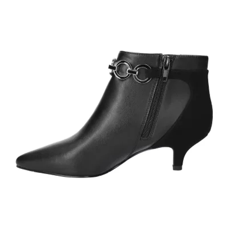 Easy Street Womens Jinx Kitten Heel Booties