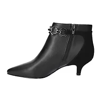Easy Street Womens Jinx Kitten Heel Booties