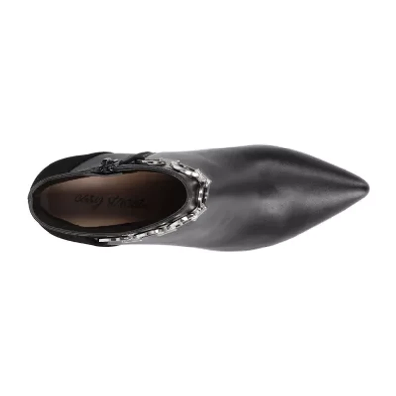Easy Street Womens Jinx Kitten Heel Booties