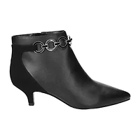 Easy Street Womens Jinx Kitten Heel Booties