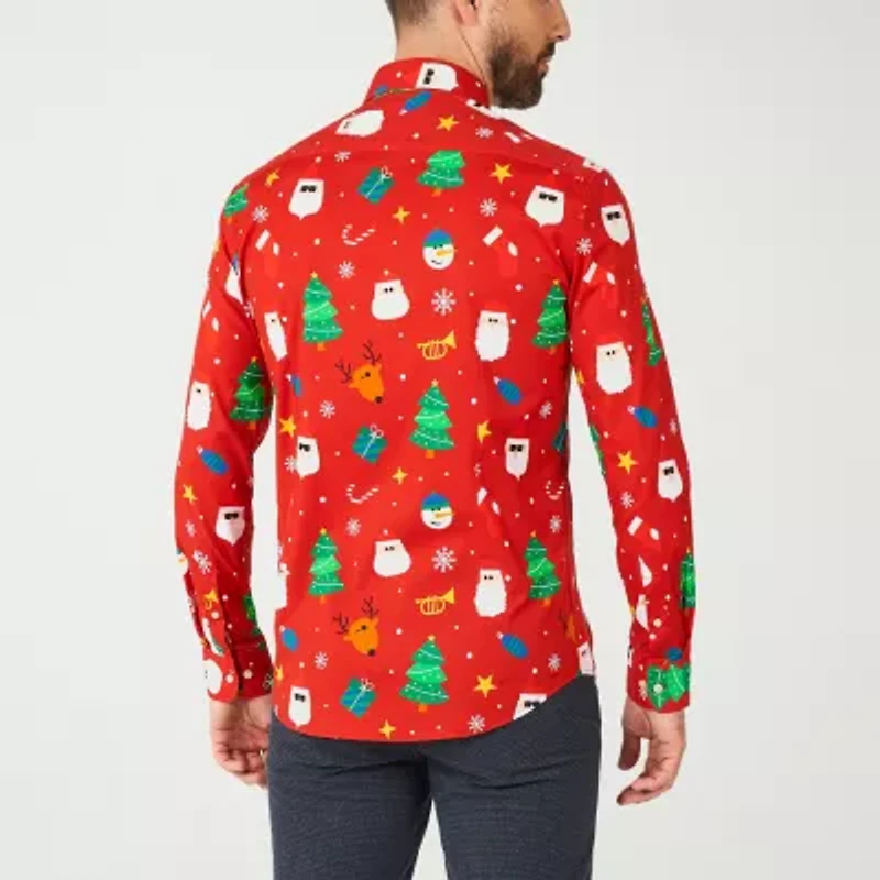 Opposuits Festive Mens Long Sleeve Dress Shirt