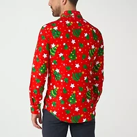 Suitmeister Christmas Mens Long Sleeve Dress Shirt