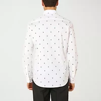 Suitmeister Christmas Trees Mens Long Sleeve Dress Shirt