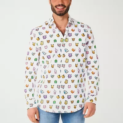 Opposuits Mens Pokeman Long Sleeve Dress Shirt