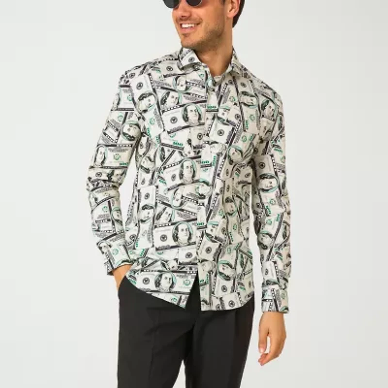 Opposuits Mens Long Sleeve Dress Shirt
