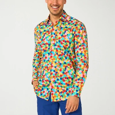 Opposuits Confetti Mens Long Sleeve Dress Shirt